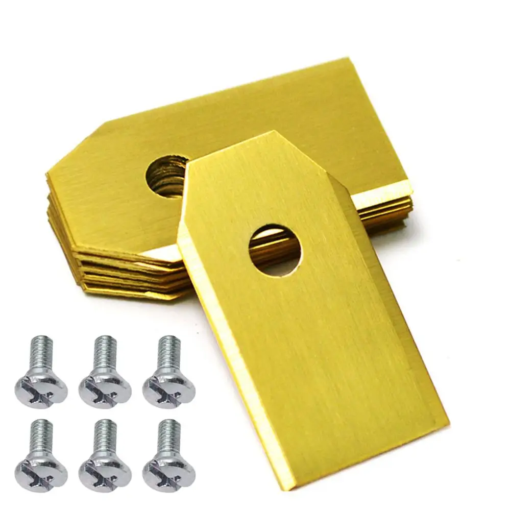 30pcs 0.75mm Lawnmower Replacement Blades With Screws Stainless Steel Knife Blade Set Garden Lawnmower Parts
30pcs 0.75mm Lawnmower Replacement Blades With Screws Stainless Steel Knife Blade Set Garden Lawnmower Parts