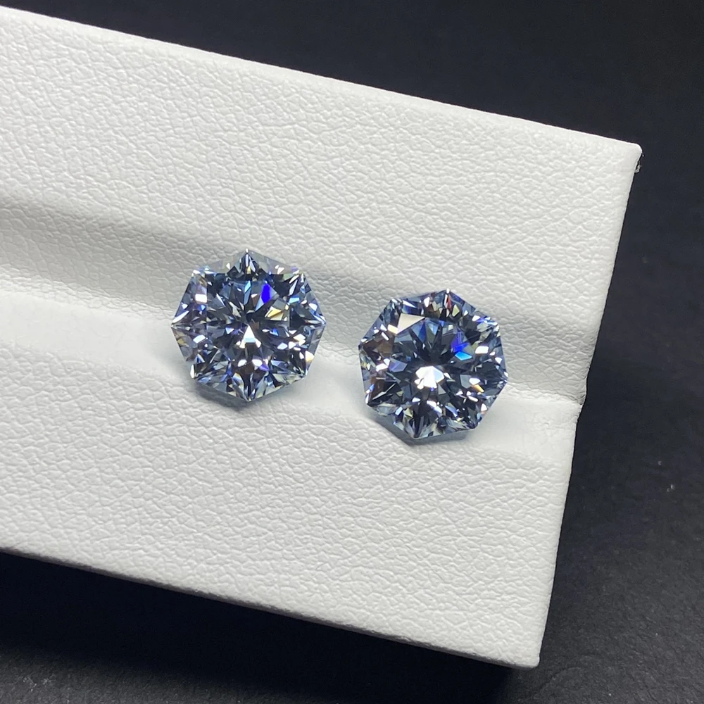 

0,6 карат синий бриллиант Восьмигранная Форма 6 мм VVS1 незакрепленный драгоценный камень для изготовления ювелирных изделий