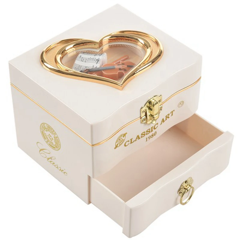 Classic Rotating Dancer Ballerina Piano Music Box Clockwork Plastic Jewelry Box Girls Hand Crank Music Mechanism Gift
Classic Rotating Dancer Ballerina Piano Music Box Clockwork Plastic Jewelry Box Girls Hand Crank Music Mechanism Gift