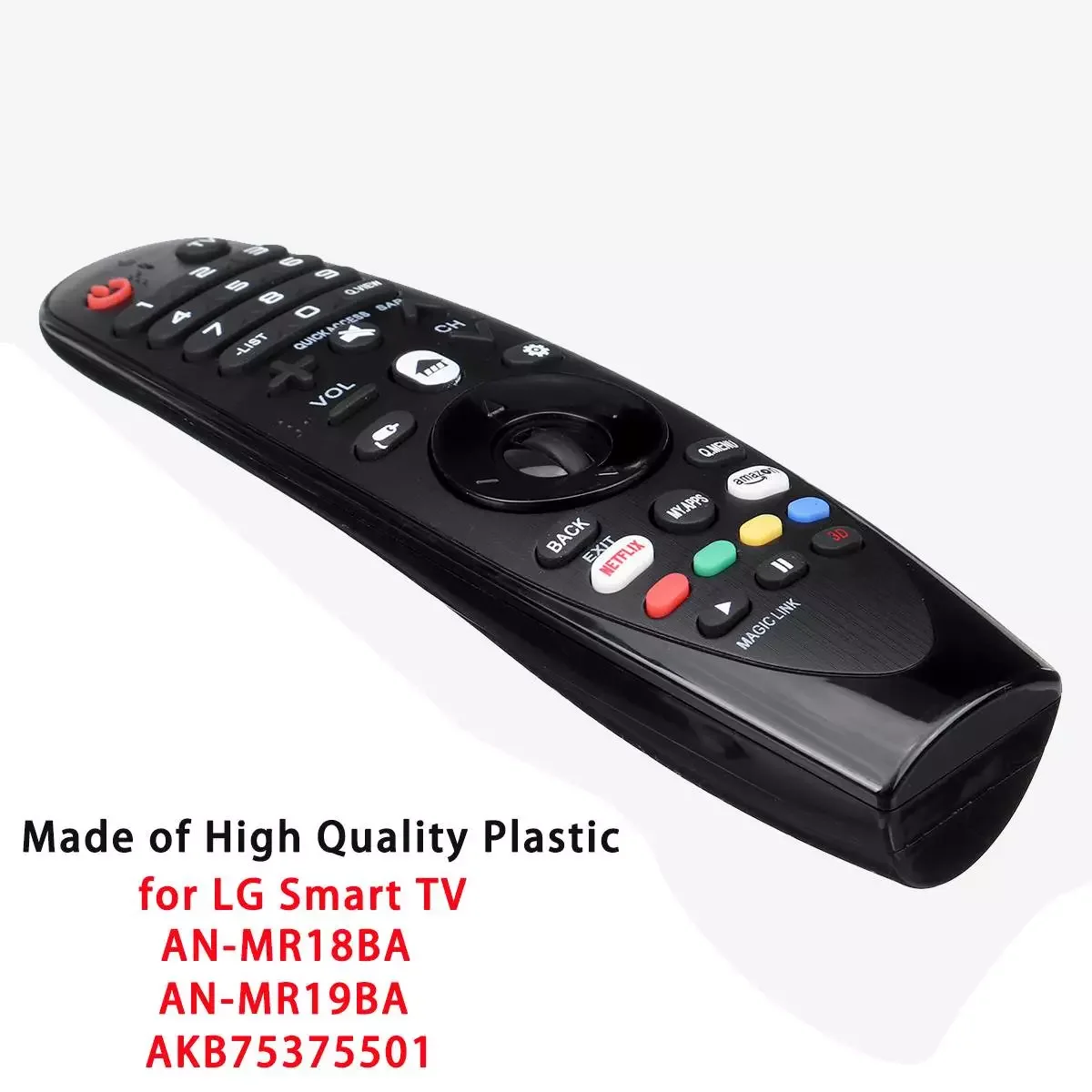 Universal Remote Controller Replacement for LG Smart TV AN-MR18BA/19BA AN-MR19 AN-MR600 Remote Range 20m Distance 
Universal Remote Controller Replacement for LG Smart TV AN-MR18BA/19BA AN-MR19 AN-MR600 Remote Range 20m Distance