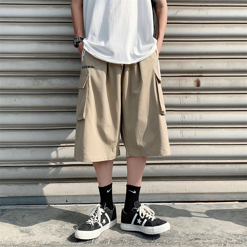 Summer High Waist Wide Leg Short Pants Women black Knee Length Pants Drawstring Korean pure cotton Casual loose Holiday Trousers
Summer High Waist Wide Leg Short Pants Women black Knee Length Pants Drawstring Korean pure cotton Casual loose Holiday Trousers