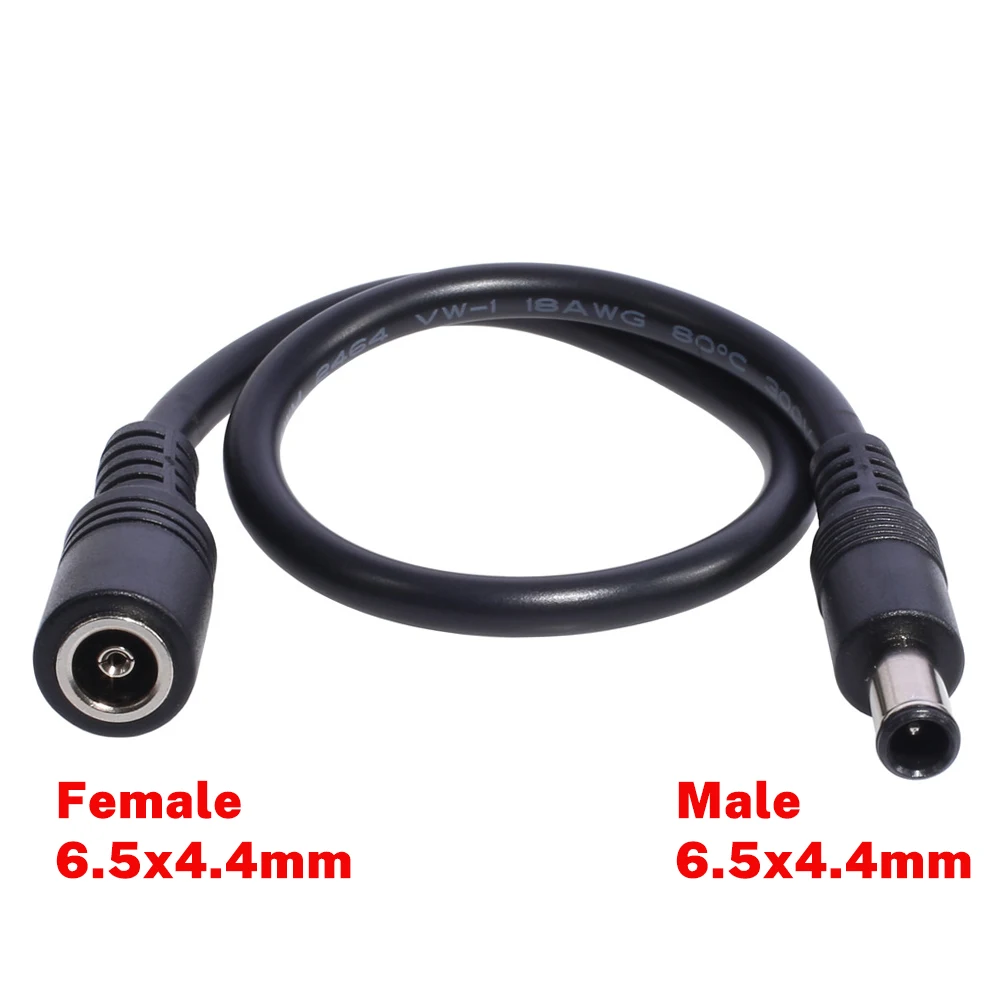 Шнур питания JCD DC6.5x4.4mm 30 см
Шнур питания JCD DC6.5x4.4mm 30 см