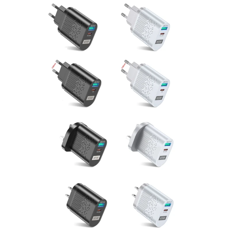 65W GaN Charger QC 3.0 PD 65W Quick Charge Fast Charging For Mobile Phone Type C PD USB Mobile Phone Charger US/EU/UK/KR G2AC
65W GaN Charger QC 3.0 PD 65W Quick Charge Fast Charging For Mobile Phone Type C PD USB Mobile Phone Charger US/EU/UK/KR G2AC