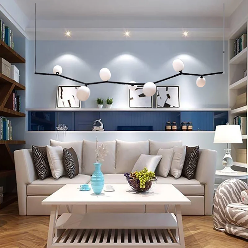 Art Led Chandelier Pendant Lamp Light Room Decor White Atmosphere Deco Branches Bar Fixtures Glass G9 Bulb Height Adjustable
Art Led Chandelier Pendant Lamp Light Room Decor White Atmosphere Deco Branches Bar Fixtures Glass G9 Bulb Height Adjustable