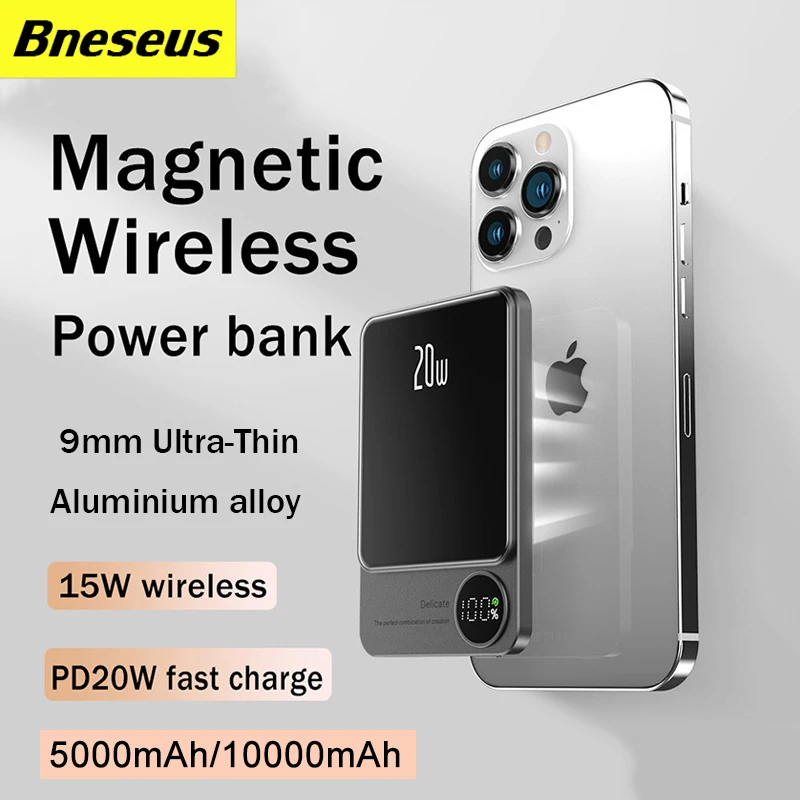 For Apple iphone 12 13 14 Pro Max Magsafe Power Bank 10000mAh 15W Magnetic Fast Wireless Charger External Auxiliary Battery Pack
For Apple iphone 12 13 14 Pro Max Magsafe Power Bank 10000mAh 15W Magnetic Fast Wireless Charger External Auxiliary Battery Pack