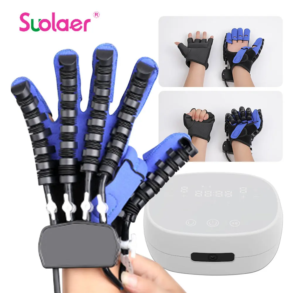 Finger Rehabilitation Trainer Robot Gloves Stroke Hemiplegia Finger Straightening Brace Guard Protector and Function Recovery
Finger Rehabilitation Trainer Robot Gloves Stroke Hemiplegia Finger Straightening Brace Guard Protector and Function Recovery