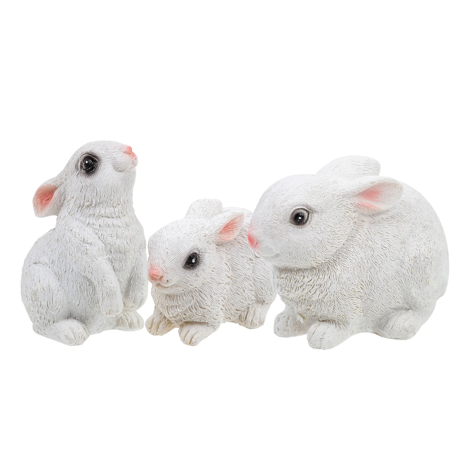 3 Pcs Resin Mini Rabbit Statue Decorate Lovely Adornment Bunny Models Adorable Ornament
3 Pcs Resin Mini Rabbit Statue Decorate Lovely Adornment Bunny Models Adorable Ornament