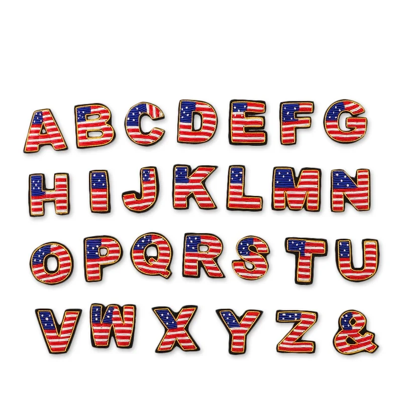 Вышитые вручную значки, браслет, аппликация для пальто, брюк, сумка, письмо, вышивка буква 
Вышитые вручную значки, браслет, аппликация для пальто, брюк, сумка, письмо, вышивка буква