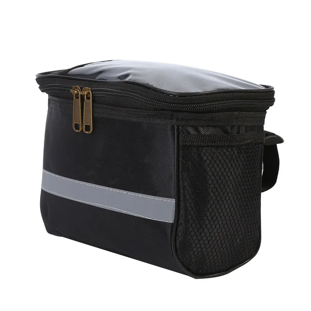 Bike Handlebar Bag, Water Resistant Bicycle Basket Front Bag with Touch Screen Phone Holder For Mountain Road MTB Bikes
Bike Handlebar Bag, Water Resistant Bicycle Basket Front Bag with Touch Screen Phone Holder For Mountain Road MTB Bikes