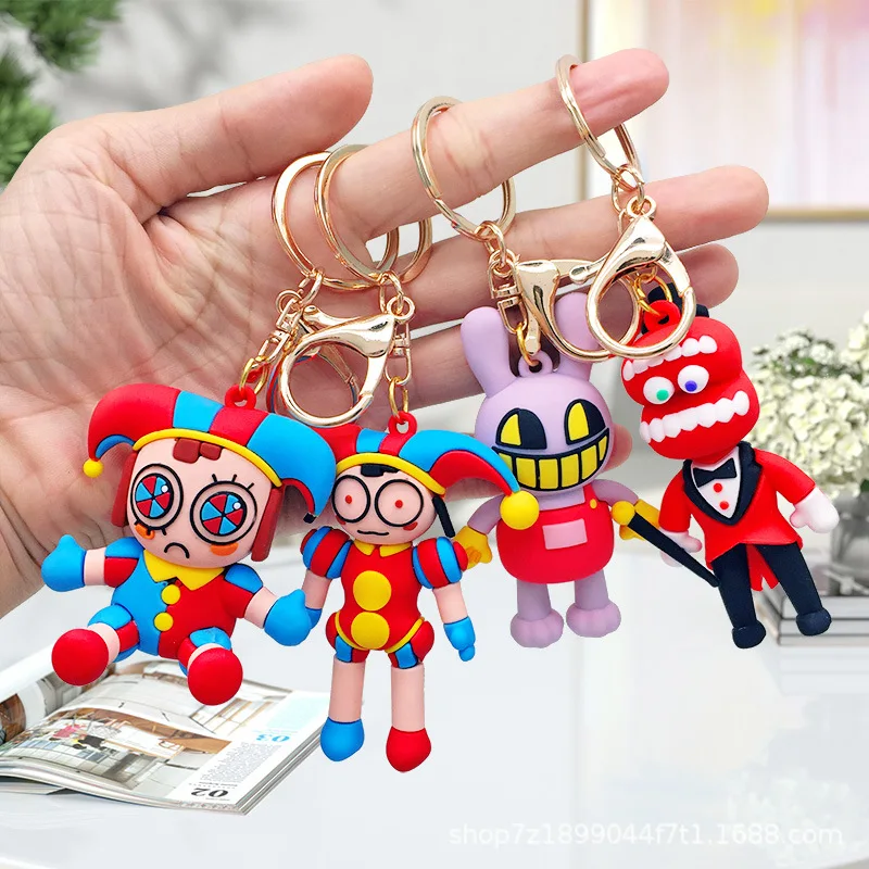 Anime The Amazing Digital Circus Figure Keychain Kawaii Joker Pendant Model Bare Teeth Doll Key Chain For Kid Birthday Gift Toy
Anime The Amazing Digital Circus Figure Keychain Kawaii Joker Pendant Model Bare Teeth Doll Key Chain For Kid Birthday Gift Toy