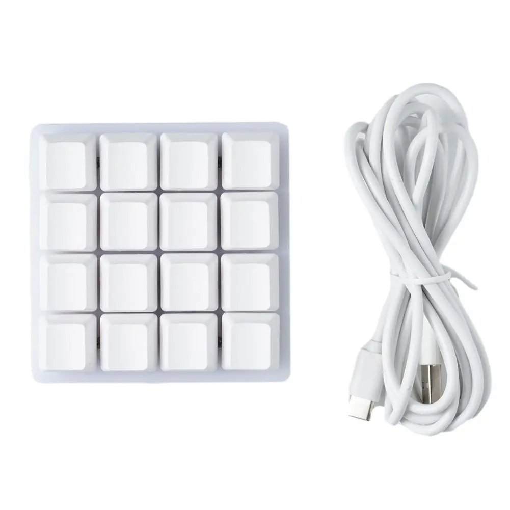 White Mechanical Hotswap Macropad Macro OSU Custom 16 Keys Knob Mini USB RGB Keyboard Programming Paste Button Gaming Keypad
White Mechanical Hotswap Macropad Macro OSU Custom 16 Keys Knob Mini USB RGB Keyboard Programming Paste Button Gaming Keypad