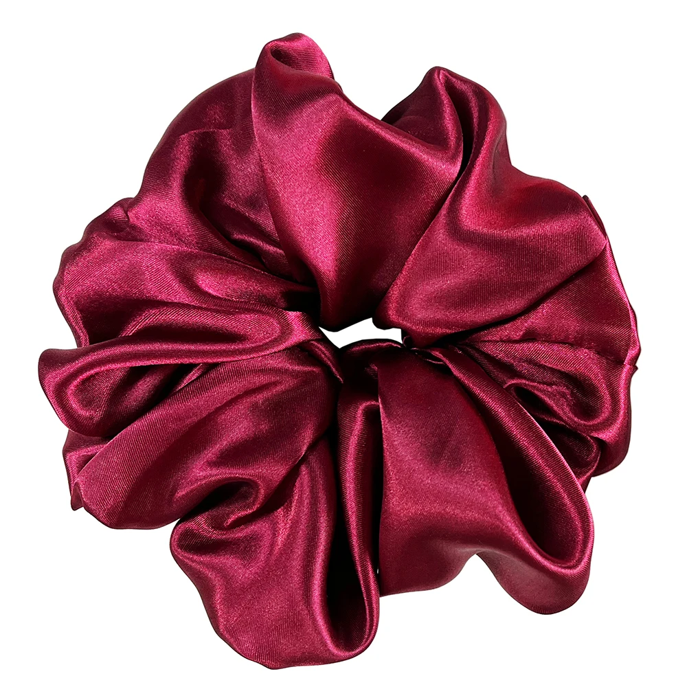 

Silky Satin Large Scrunchies Ropes Hair Bands Ties Gum Elastics Ponytail Holders for Women Girls Hair Tie Accessories