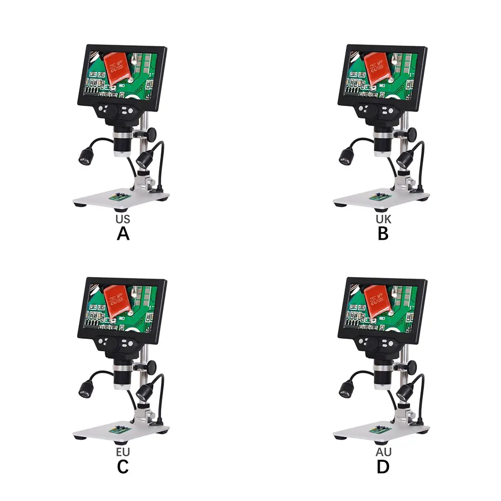 Electronic Microscopic 7 Inch Large Color Screen Stable Base Continuous Amplification Magnifier with Metal Stand UK Plug
Electronic Microscopic 7 Inch Large Color Screen Stable Base Continuous Amplification Magnifier with Metal Stand UK Plug