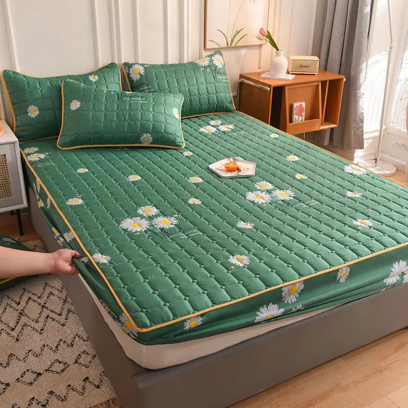 Mattress Topper Air-Permeable Bed Pad Thicken Quilted Mattress Cover King Queen Quilted Bed Fitted Bed Sheet Anti-Bacteria Queen
Mattress Topper Air-Permeable Bed Pad Thicken Quilted Mattress Cover King Queen Quilted Bed Fitted Bed Sheet Anti-Bacteria Queen