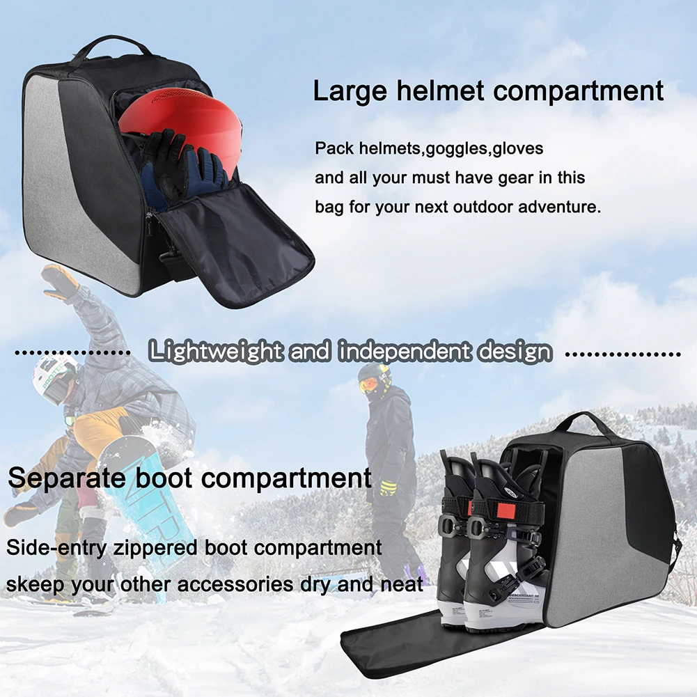 Durable High Quality Ski Boot Bag Storage 600D Frosted Cloth Adjustable Back Packing Black+gray Heat Resistant
Durable High Quality Ski Boot Bag Storage 600D Frosted Cloth Adjustable Back Packing Black+gray Heat Resistant