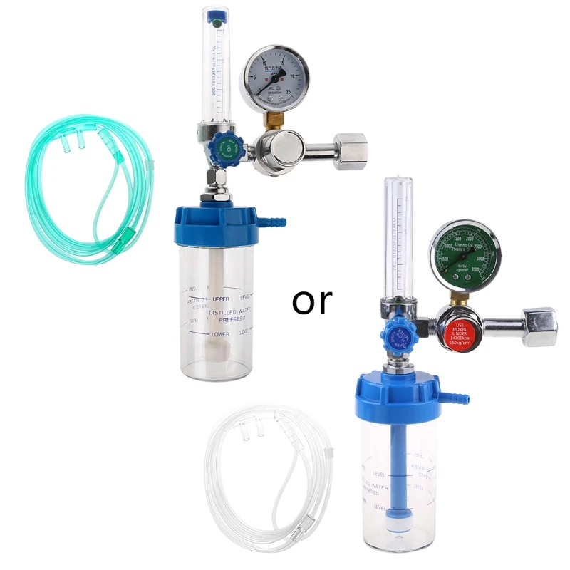Upgraded Oxygen Pressure Gas Regulator Inhaler O2 Pressure Reducer Oxygen Gauge Flow Meter Buoy Type G5/8" Thread
Upgraded Oxygen Pressure Gas Regulator Inhaler O2 Pressure Reducer Oxygen Gauge Flow Meter Buoy Type G5/8" Thread