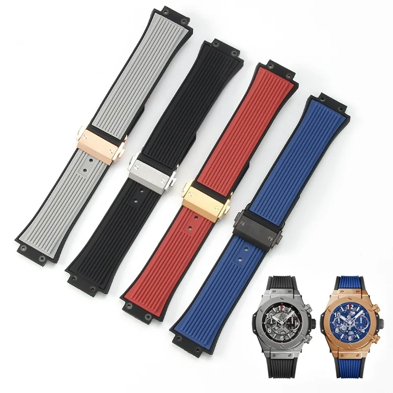 27x17mm Premium Silicone Watch Strap Accessories for HUBLOT BIG BANG CLASSIC FUSION Series Folding Clasp Watch Band Bracelet
27x17mm Premium Silicone Watch Strap Accessories for HUBLOT BIG BANG CLASSIC FUSION Series Folding Clasp Watch Band Bracelet