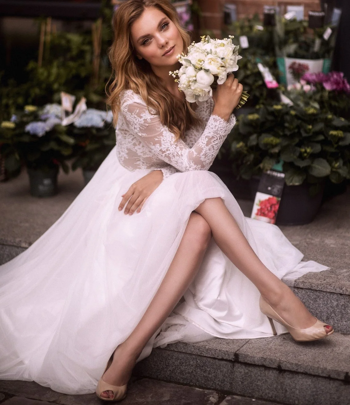 11631# Long Sleeve A-Line Lace Elegant V-Neck Floor Length Boho Illusion Open Back Wedding Dress Wedding Gown Bridal Gown
11631# Long Sleeve A-Line Lace Elegant V-Neck Floor Length Boho Illusion Open Back Wedding Dress Wedding Gown Bridal Gown