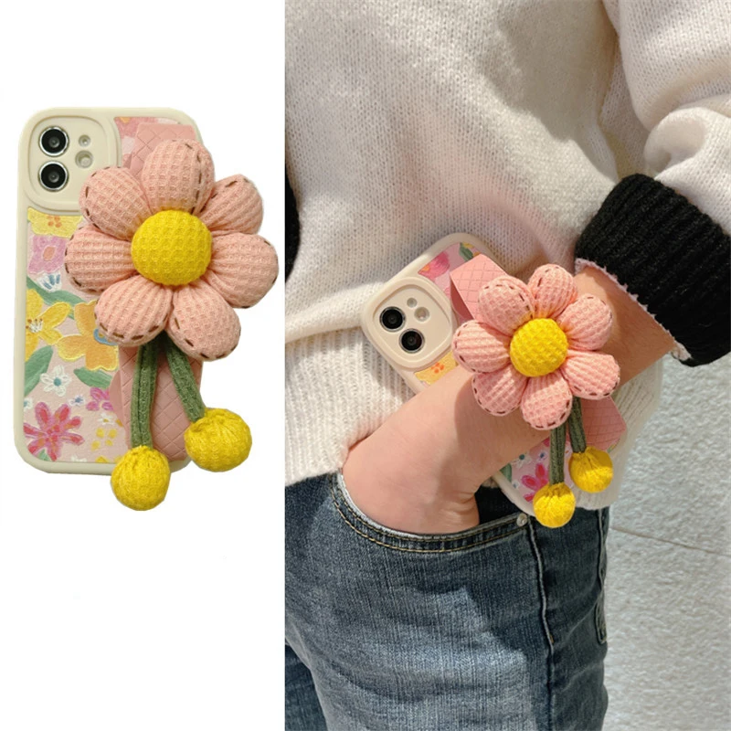 Ins 3D Sunflower Flower Crossbody Phone Case For Iphone 7 8 PLUS X XR XS 11 12 13 Pro Max Wristband Trend Case For Women
Ins 3D Sunflower Flower Crossbody Phone Case For Iphone 7 8 PLUS X XR XS 11 12 13 Pro Max Wristband Trend Case For Women