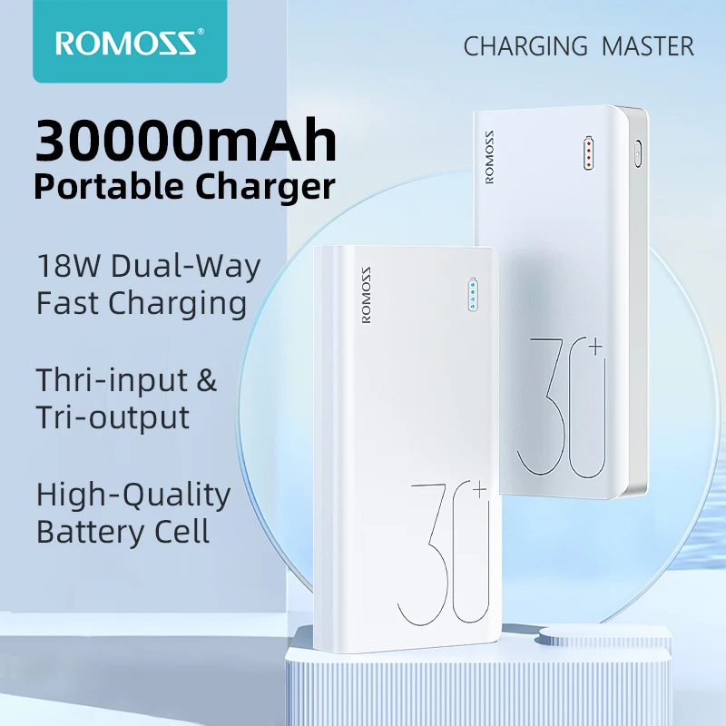 ROMOSS Sense 8 + внешний аккумулятор Пауэр банк 30000 мАч QC PD 3,0 Быстрая зарядка Повербанк 30000 мАч портативное Внешние аккумуляторы для Xiaomi Mi
ROMOSS Sense 8 + внешний аккумулятор Пауэр банк 30000 мАч QC PD 3,0 Быстрая зарядка Повербанк 30000 мАч портативное Внешние аккумуляторы для Xiaomi Mi