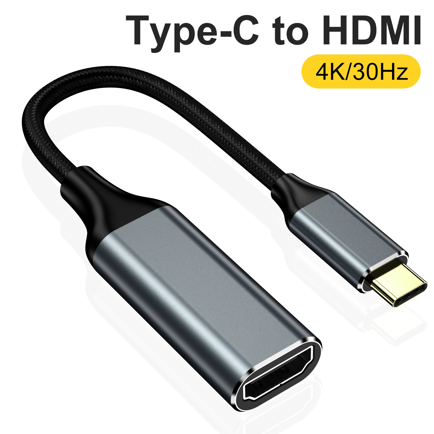 USB 3.1 Type-C To HDMI Compatible Adapter 4K 30Hz Computer Cable Adapter For Laptop Television Monitor
USB 3.1 Type-C To HDMI Compatible Adapter 4K 30Hz Computer Cable Adapter For Laptop Television Monitor