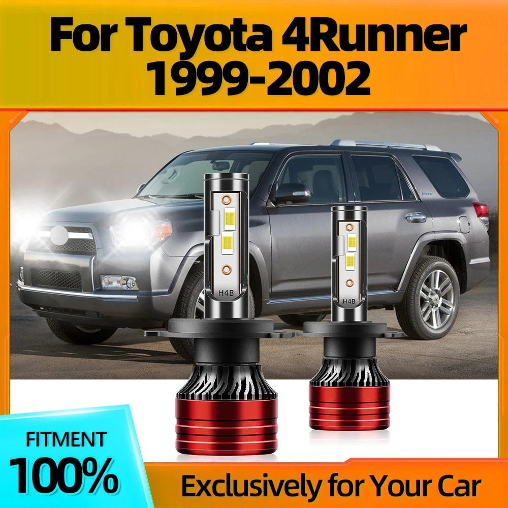 KINGSOFE 2PCS LED Headlight Bulbs H4 Hight Low Beam Canbus 27000LM Super Brightness Plug And Play For Toyota 4Runner 1999-2002
KINGSOFE 2PCS LED Headlight Bulbs H4 Hight Low Beam Canbus 27000LM Super Brightness Plug And Play For Toyota 4Runner 1999-2002