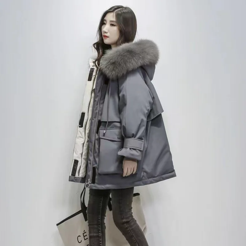 2022 Winter New Women Parka Coat Design Sense Large Pocket Mid-length Hooded Padded Jacket Plus Fleece Warm High-quality Coats
2022 Winter New Women Parka Coat Design Sense Large Pocket Mid-length Hooded Padded Jacket Plus Fleece Warm High-quality Coats