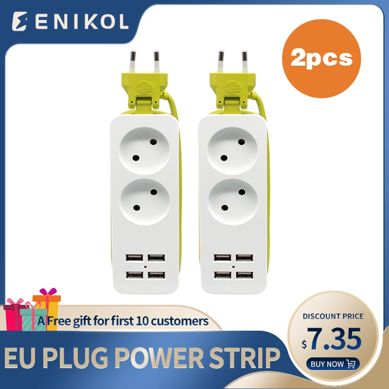 EU Plug Power Strip With 4 USB Portable Extension Electrical Socket Plug 1.5m Cable AC Power Travel Adapter USB Phone Charger 
EU Plug Power Strip With 4 USB Portable Extension Electrical Socket Plug 1.5m Cable AC Power Travel Adapter USB Phone Charger