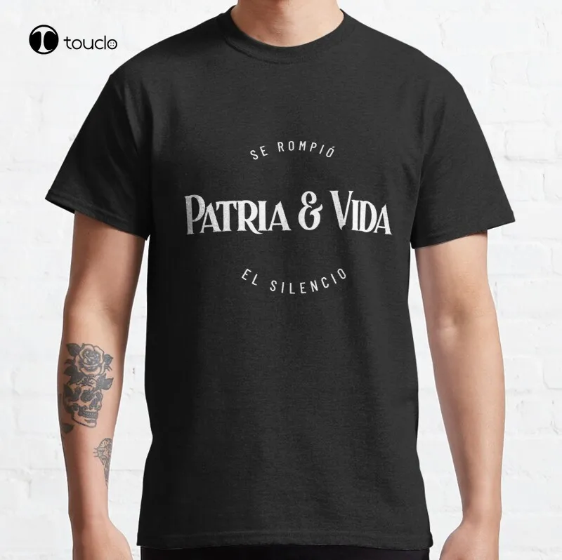 New Patria Y Vida - Cuba No Silencio Classic T-Shirt Cotton Tee Shirt S-5XL Unisex
New Patria Y Vida - Cuba No Silencio Classic T-Shirt Cotton Tee Shirt S-5XL Unisex
