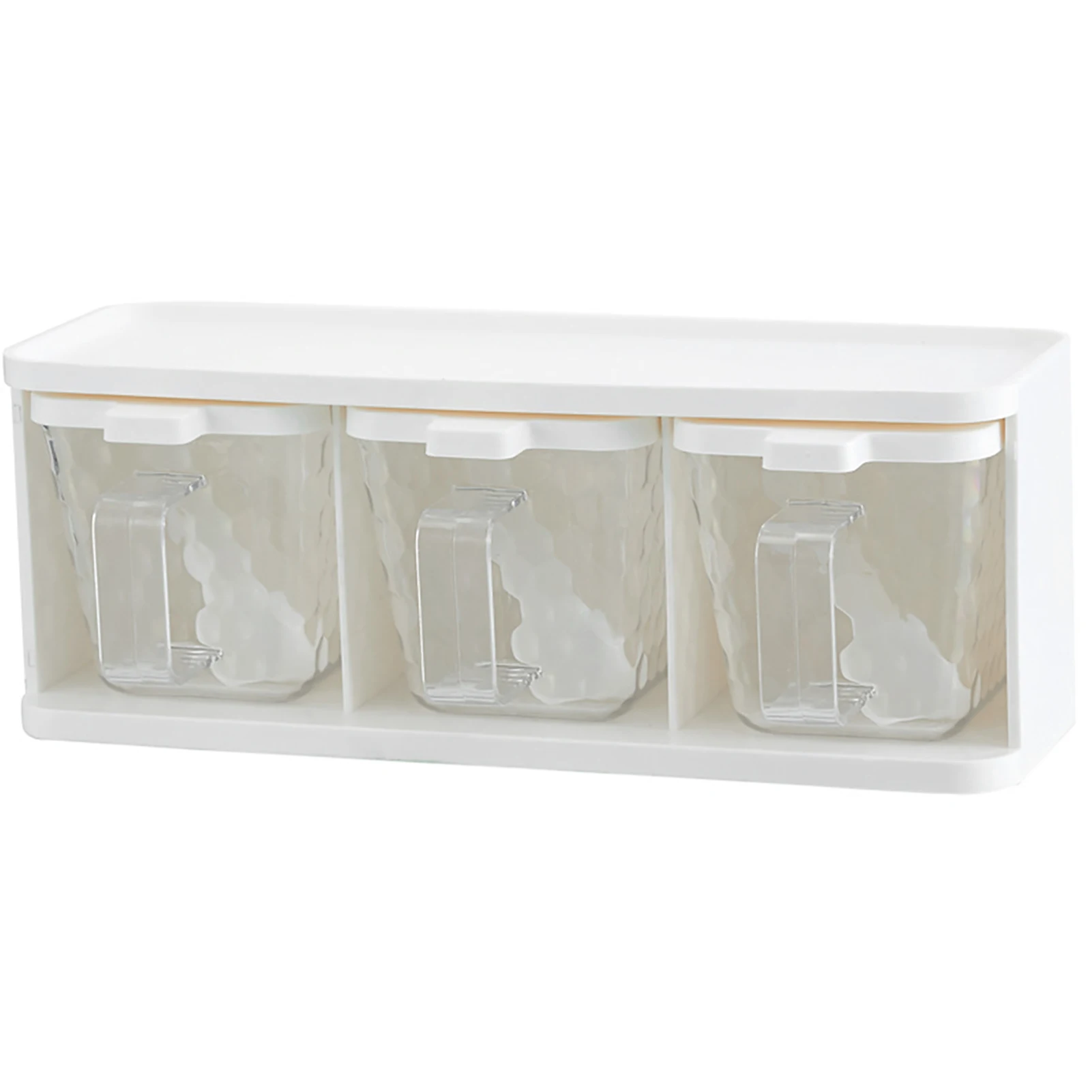 3 Grids With Handle Desktop Transparent Herb Container Cooking Seasoning Box Kitchen Condiment Jar Spoon Spices Storage
3 Grids With Handle Desktop Transparent Herb Container Cooking Seasoning Box Kitchen Condiment Jar Spoon Spices Storage