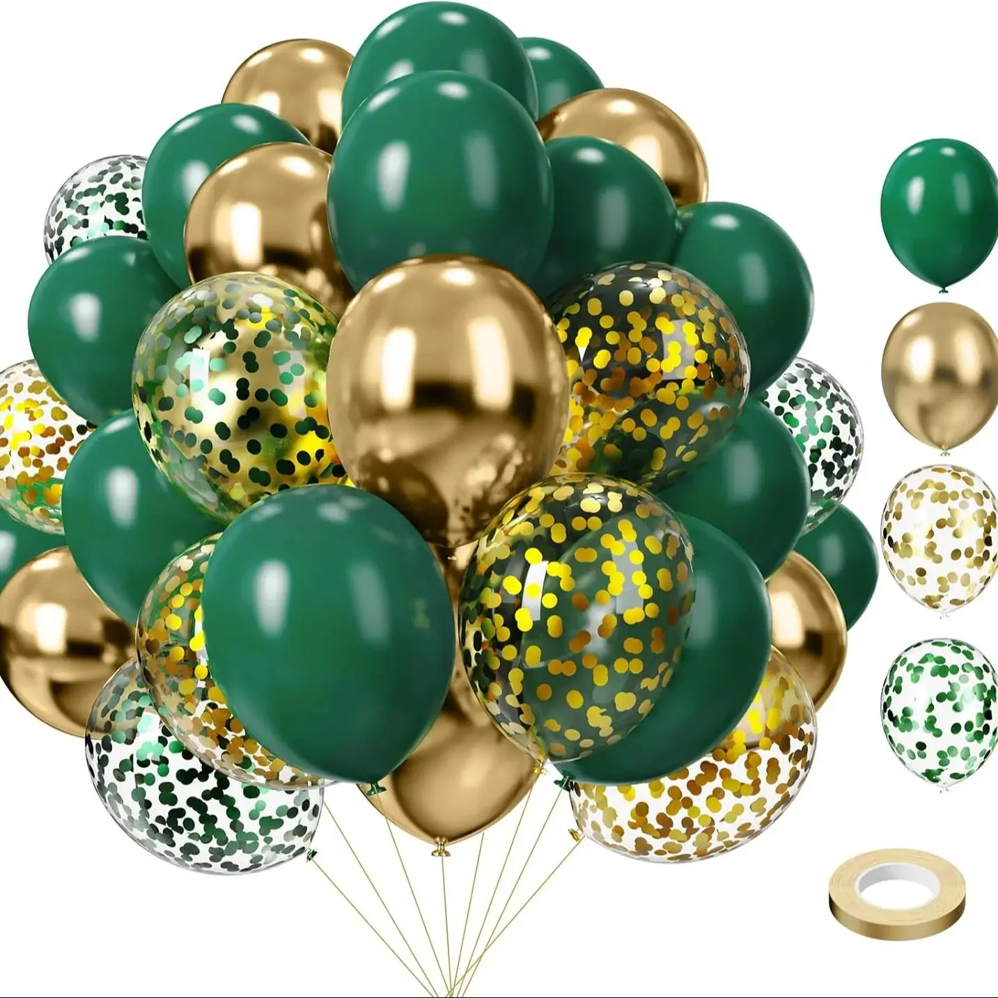 Набор шаров зеленых и золотых 75 шт
Набор шаров зеленых и золотых 75 шт