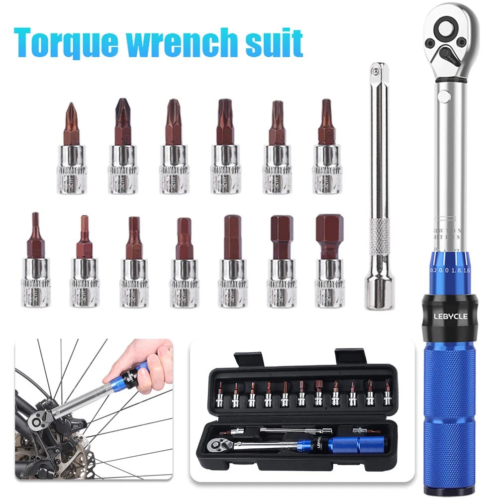 1 set Ratchet Torque Wrench Set 2-24Nm Mountain Bike Allen Key Socket Spanner Cycling Bicycle Repair Hand Tools High Quality
1 set Ratchet Torque Wrench Set 2-24Nm Mountain Bike Allen Key Socket Spanner Cycling Bicycle Repair Hand Tools High Quality