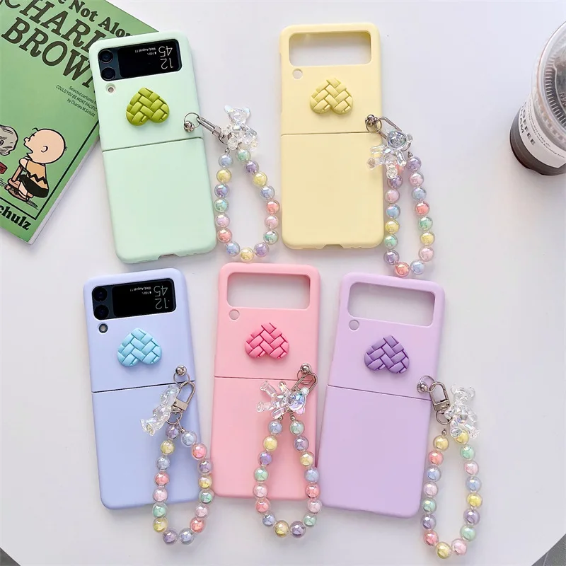 Weaving Love Colorful Beads Candy Color Phone Case for Samsung Galaxy Z Flip 3 5G Hard PC Back Cover for ZFlip3 Case Shell
Weaving Love Colorful Beads Candy Color Phone Case for Samsung Galaxy Z Flip 3 5G Hard PC Back Cover for ZFlip3 Case Shell