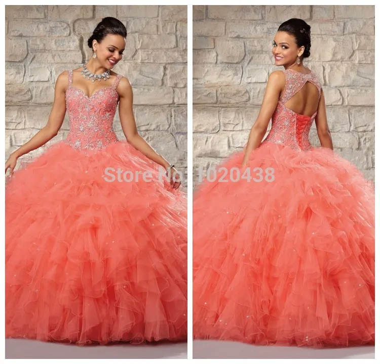 free shipping Cheap evening party Gowns Ball Gown Puffy Corset Spaghetti Strap Lacing Masquerade Coral 2015 customize prom dress
free shipping Cheap evening party Gowns Ball Gown Puffy Corset Spaghetti Strap Lacing Masquerade Coral 2015 customize prom dress
