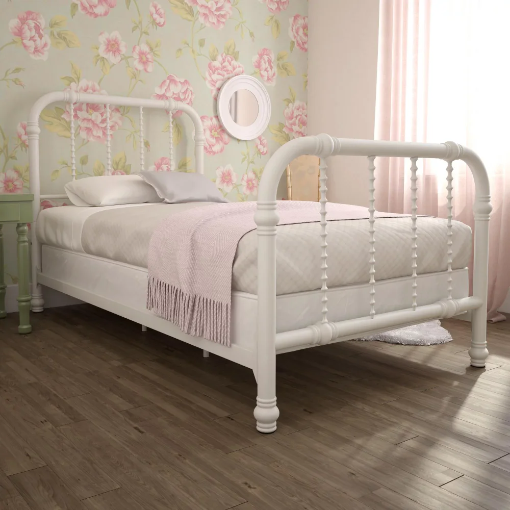 DHP Jenny Lind Kids Metal Bed Frame with Headboard, Twin, White bedroom set bedroom furniture
DHP Jenny Lind Kids Metal Bed Frame with Headboard, Twin, White bedroom set bedroom furniture
