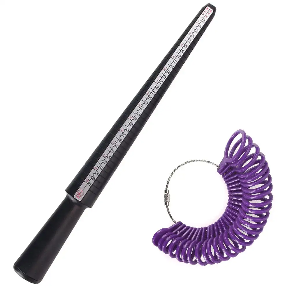 Измерительное кольцо с манжетами для США, измеритель размера пальца, набор инструментов для ювелирных изделий 
Измерительное кольцо с манжетами для США, измеритель размера пальца, набор инструментов для ювелирных изделий