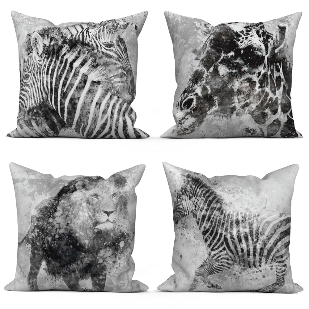 Black White Animals Decorative Pillowcase for Sofa Cushion Cover Polyester Throw Pillow Case Home Car Office Decor
Black White Animals Decorative Pillowcase for Sofa Cushion Cover Polyester Throw Pillow Case Home Car Office Decor