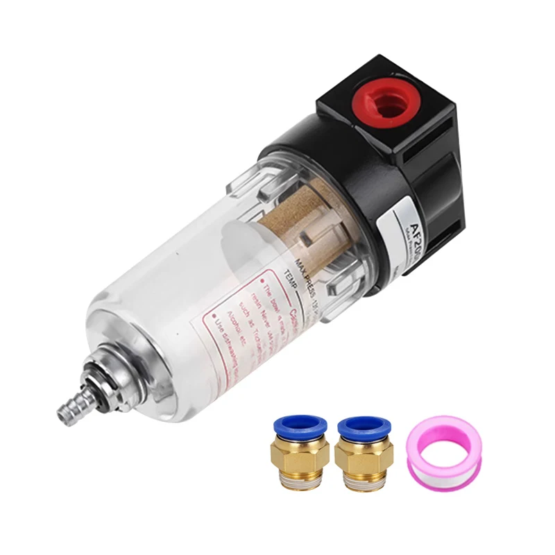 AF2000 Pneumatic Parts Air Filter Accessory Source Treatment Unit For Compressor Oil Water Separation With 4 6 8 10 12mm Fitting
AF2000 Pneumatic Parts Air Filter Accessory Source Treatment Unit For Compressor Oil Water Separation With 4 6 8 10 12mm Fitting