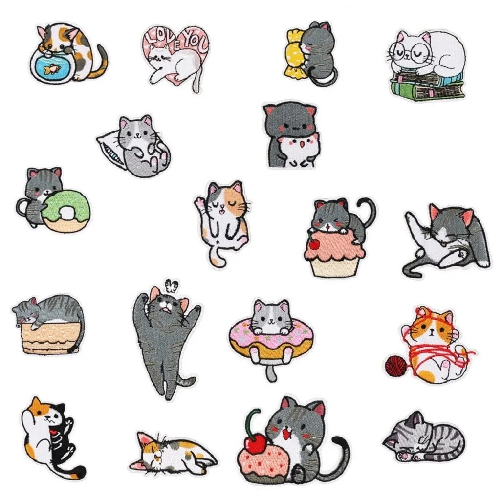 Cartoons Cute kittep Cat ironing Embroidery Patch for on DIY Sew Child Clothes Sticker Hat Jeans Applique Badge Accessories
Cartoons Cute kittep Cat ironing Embroidery Patch for on DIY Sew Child Clothes Sticker Hat Jeans Applique Badge Accessories