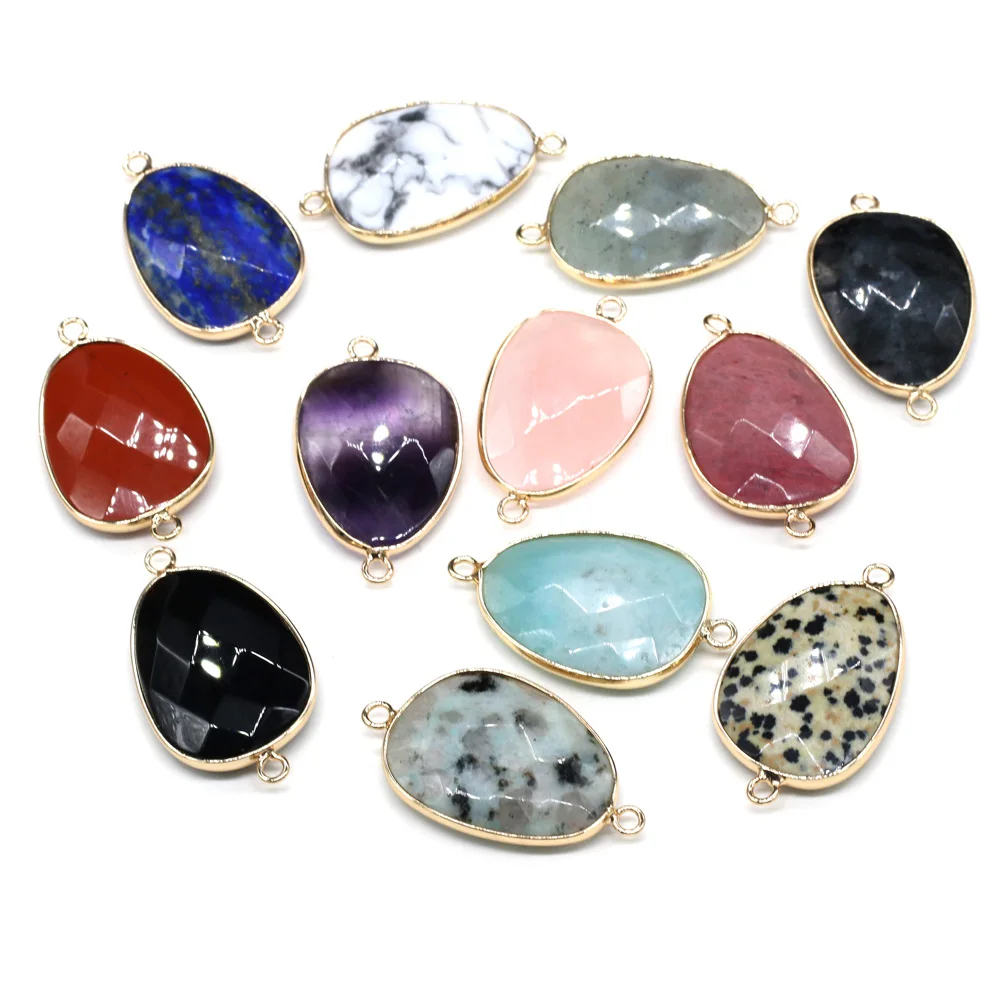 Natural Stone Pendant Connectors Irregular Faceted Crystal Agates Stone Link Charms for Jewelry Making Necklace Bracelet Gift
Natural Stone Pendant Connectors Irregular Faceted Crystal Agates Stone Link Charms for Jewelry Making Necklace Bracelet Gift