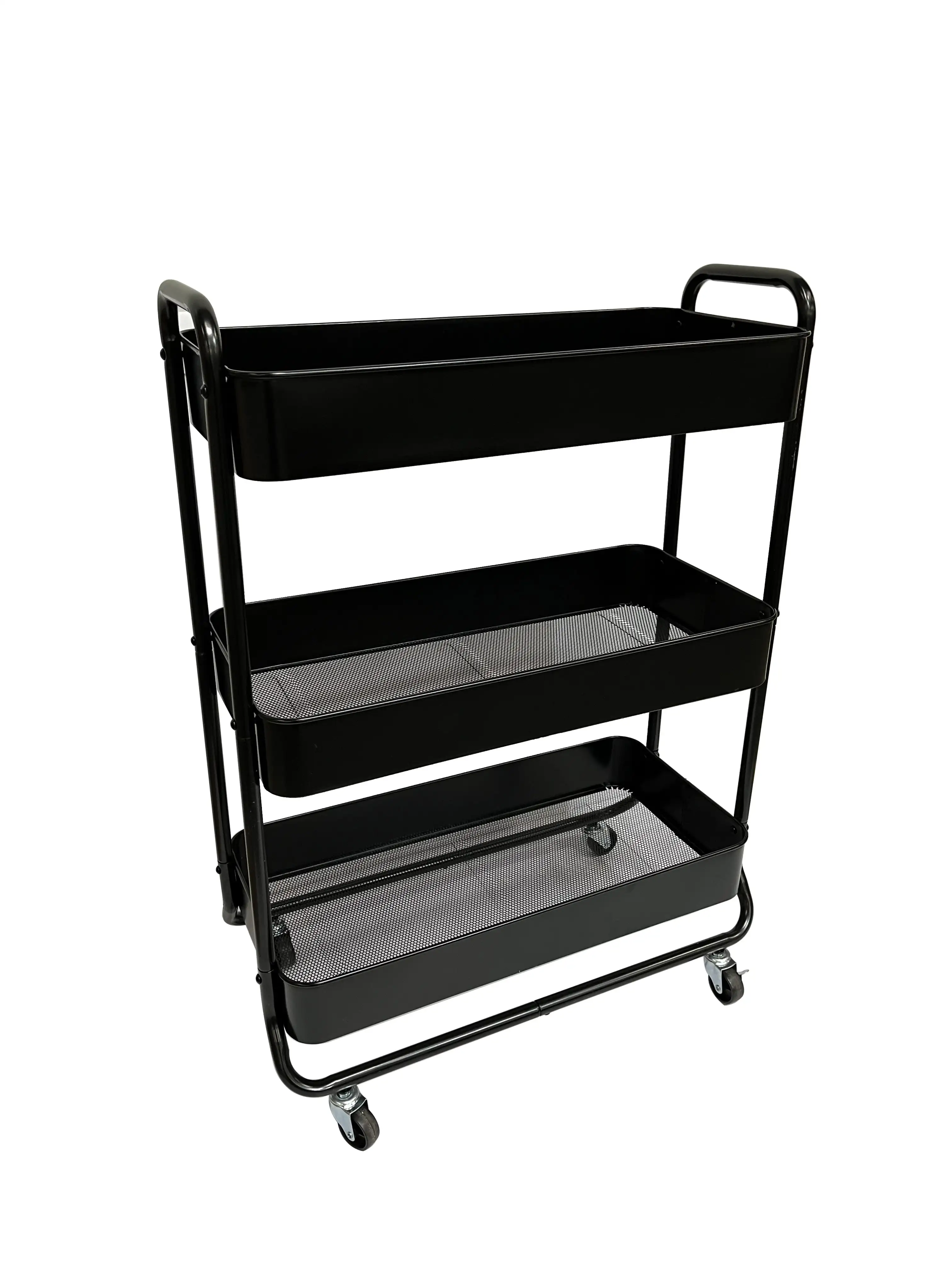 Wide 3 Tier Metal Utility Cart, Black, Multifunctional, Metal Storage, Adult and Kids
Wide 3 Tier Metal Utility Cart, Black, Multifunctional, Metal Storage, Adult and Kids