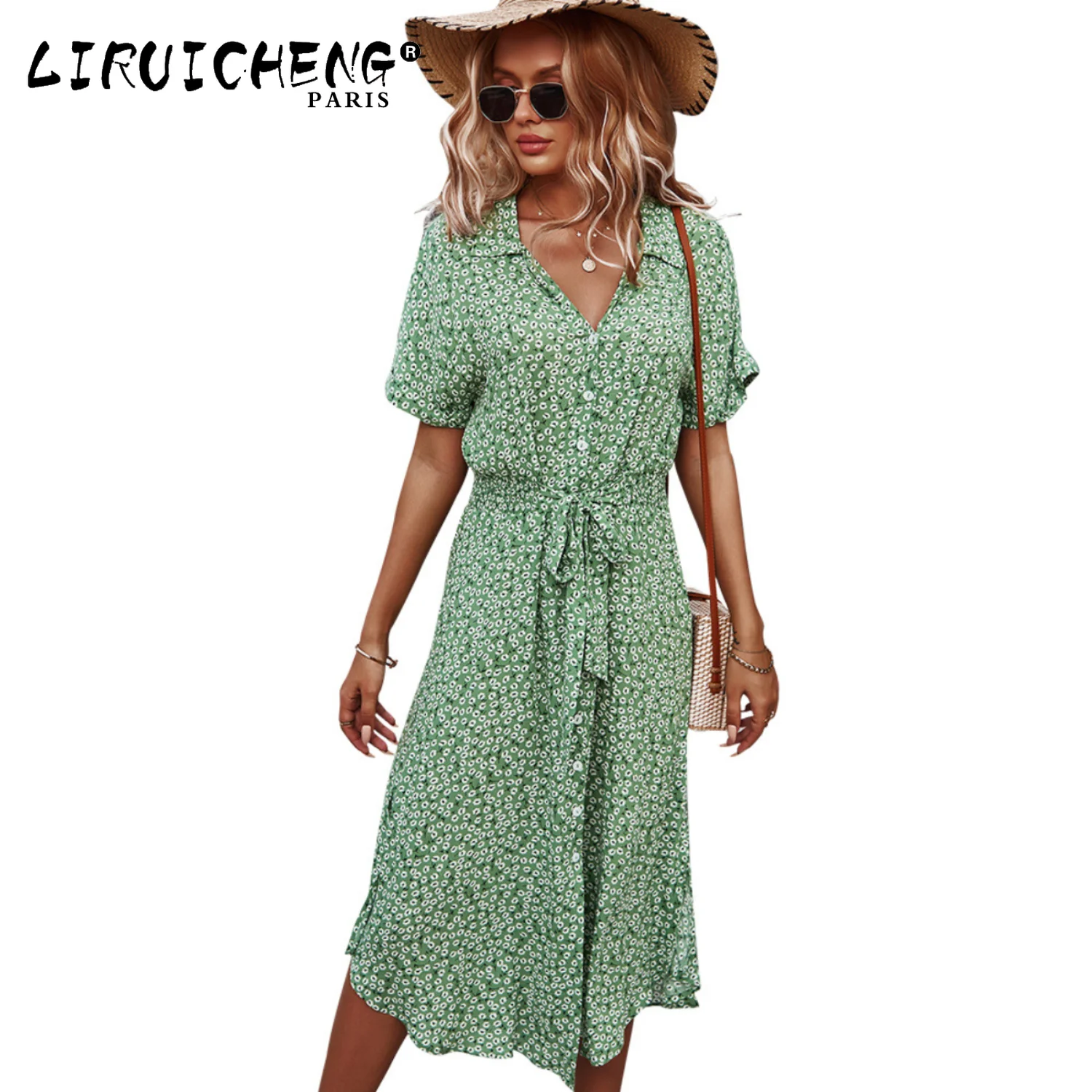 2023 Women's Fashion Temperament Comfortable Printed Casual Holiday Style Spring Summer Sexy Swing Dress
2023 Women's Fashion Temperament Comfortable Printed Casual Holiday Style Spring Summer Sexy Swing Dress