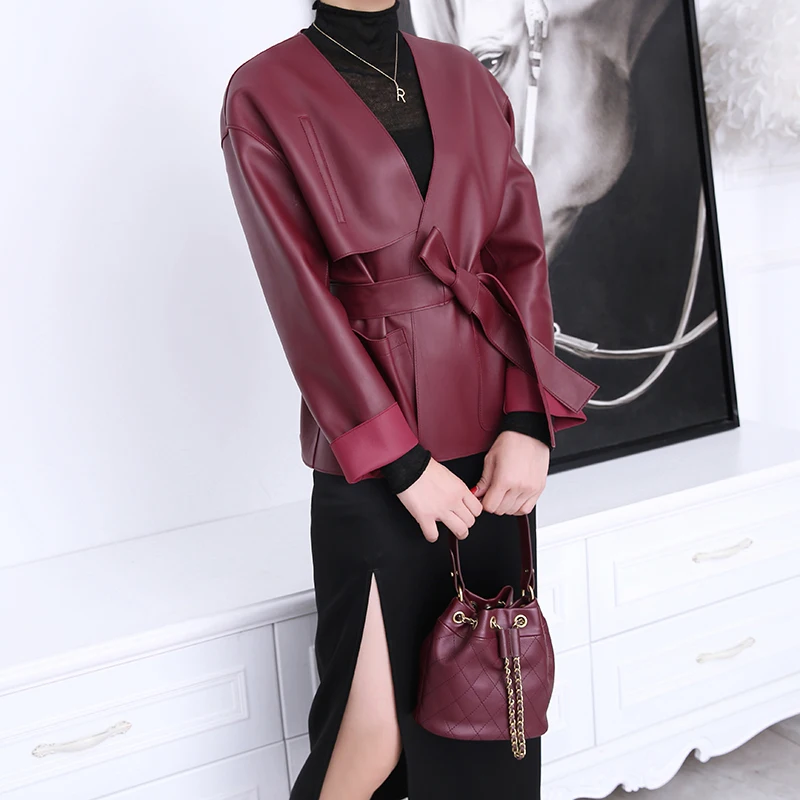 2023 High Quality Genuine Sheepskin Leather Jackets Women Spring Autumn Elegant Coat Female Slim Woman Jacket Cuero Genuino Zjt2
2023 High Quality Genuine Sheepskin Leather Jackets Women Spring Autumn Elegant Coat Female Slim Woman Jacket Cuero Genuino Zjt2