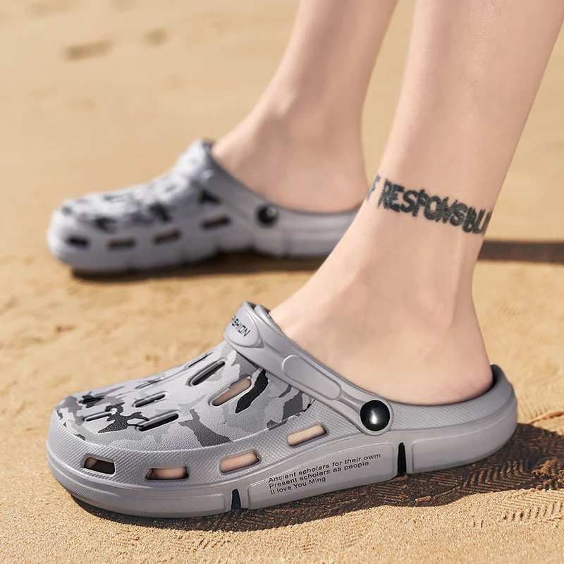 Men's Sandals New Men's Slippers 2022 Summer Hollow Breathable Sports Sandals One Shoe Two Wear Sandals Camouflage Hole Shoes
Men's Sandals New Men's Slippers 2022 Summer Hollow Breathable Sports Sandals One Shoe Two Wear Sandals Camouflage Hole Shoes