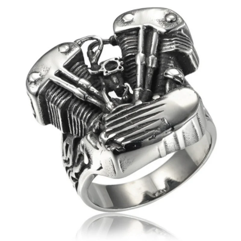 Steampunk Vintage Motorcycle Engine Men and Women Skull Ring Fashion Hip Hop Bicycle Ring Fashion Jewelry Gift
Steampunk Vintage Motorcycle Engine Men and Women Skull Ring Fashion Hip Hop Bicycle Ring Fashion Jewelry Gift