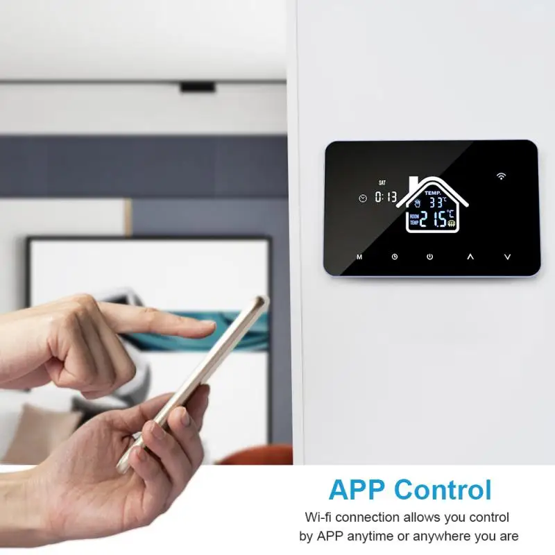 Умный термостат для газового котла, 220 В переменного тока 
Умный термостат для газового котла, 220 В переменного тока