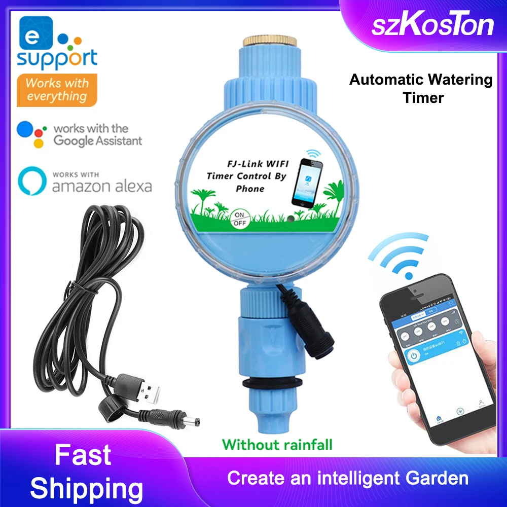 eWelink Automatic Watering Timer WIFI Drip Irrigation System Smart Garden Plant Watering Controller Voice Control Alexa Google 
eWelink Automatic Watering Timer WIFI Drip Irrigation System Smart Garden Plant Watering Controller Voice Control Alexa Google
