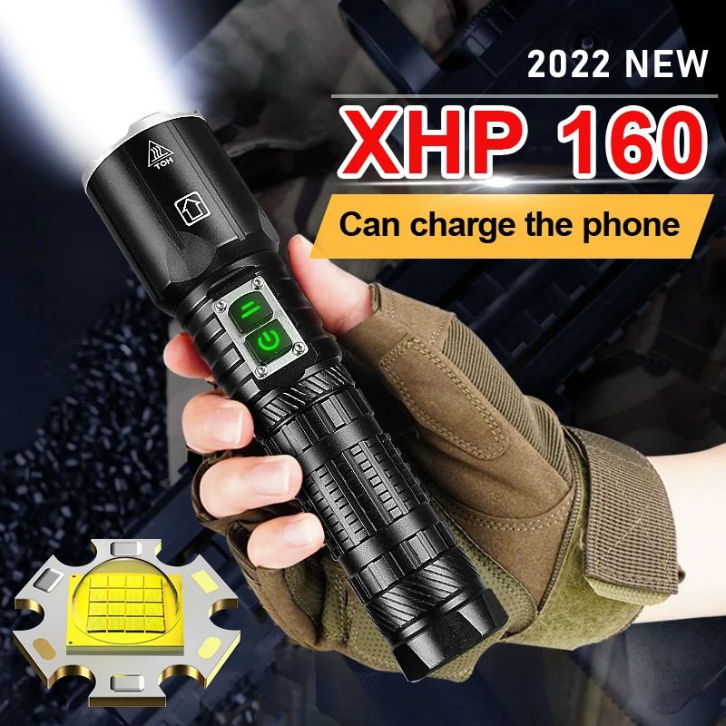 XHP160 Zoom High Power Led Flashlights USB Camping Tactical Rechargeable Torch Emergency Work Light Waterproof 18650 Flashlight
XHP160 Zoom High Power Led Flashlights USB Camping Tactical Rechargeable Torch Emergency Work Light Waterproof 18650 Flashlight