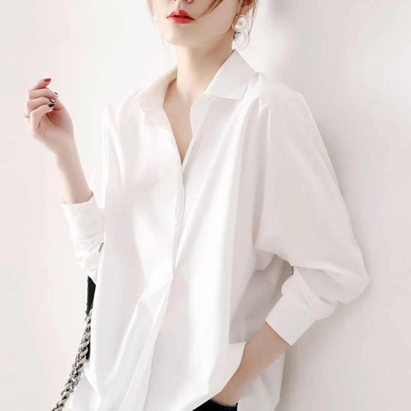 Vintage Blouses Women 2022 Spring Autumn White Shirts Long Sleeve Tops Turndown Collar Solid Basic Shirt Female Clothing
Vintage Blouses Women 2022 Spring Autumn White Shirts Long Sleeve Tops Turndown Collar Solid Basic Shirt Female Clothing