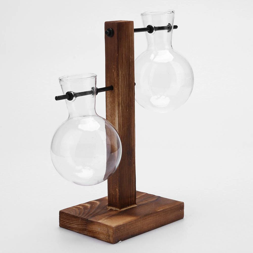 Transparent Glass Vase Botlle Wood Frame Wrought Iron Glass Wood Vase Office Home Decoration Set Ornament Garden Decor
Transparent Glass Vase Botlle Wood Frame Wrought Iron Glass Wood Vase Office Home Decoration Set Ornament Garden Decor